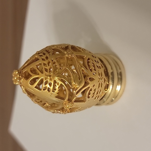 1988 Franklin Mint Golden Filigree Easter Egg - Picture 6 of 9